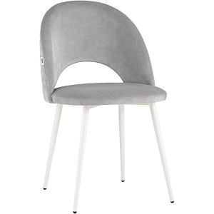 Стул CLIFF Chair Светло-Серый Велюр