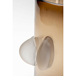 Ваза коричневая Forma Mare со стеклянными вставками варинант исполнения - 3 | Loft Concept в Волгограде