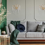 Бра золотого цвета с ветвями и хрустальными подвесками FAIRYTREE Light варинант исполнения - 8 | Loft Concept в Волгограде