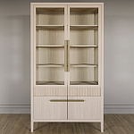 Витрина Primo со стеклянными фасадами и буфетом шпон Светлый дуб варинант исполнения - 2 | Loft Concept в Волгограде