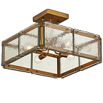 Потолочный светильник квадратный из толстого литого стекла Cast Glass варинант исполнения - 4 | Loft Concept в Волгограде