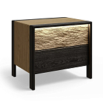 Тумба 2 ящика с подсветкой на рельефном фасаде Warm Industrial варинант исполнения - 3 | Loft Concept в Волгограде