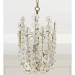 Подвесной светильник декорированный цветами из стекла Lightness of Flowers варинант исполнения - 3 | Loft Concept в Волгограде