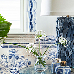 Обои ручная роспись Porto by Alessandra Branca Original colourway on dyed paper варинант исполнения - 3 | Loft Concept в Волгограде