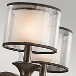 Люстра с белыми тканевыми абажурами в прозрачных стеклянных цилиндрах Kichler варинант исполнения - 21 | Loft Concept в Волгограде