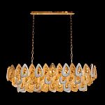 Люстра овальная с многослойными белыми и прозрачными подвесками Character Chandelier варинант исполнения - 1 | Loft Concept в Волгограде