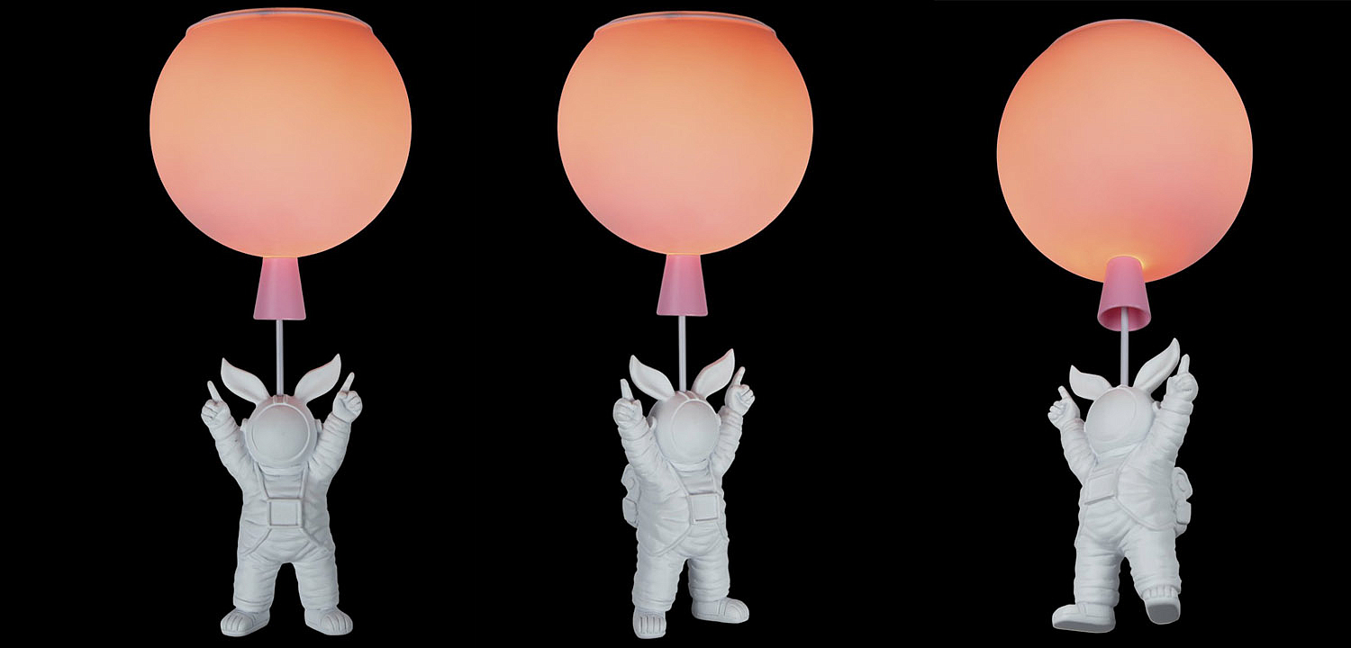 Потолочный светильник Cosmonaut pink ball Потолочный светильник Cosmonaut pink ball - Loft-Concept в Волгограде