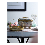 Блюдо фарфоровое с бронзовой ручкой Paradise Dish with Handle варинант исполнения - 2 | Loft Concept в Волгограде