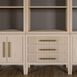 Модульный стеллаж Primo из трех составных элементов Светлый дуб варинант исполнения - 6 | Loft Concept в Волгограде