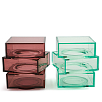 Стол журнальный в форме кубов Acrylic Furniture Lumina Crimson Clarity варинант исполнения - 6 | Loft Concept в Волгограде