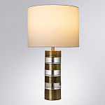 Настольная лампа с цилиндрическим основанием и белым абажуром Crystal Harmony  варинант исполнения - 1 | Loft Concept в Волгограде