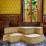 Дизайнерский модульный диван волнистой формы с цветным принтом Poltronova Superonda Sofa варинант исполнения - 23 | Loft Concept в Волгограде