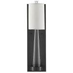 Бра на прозрачном штативе с тканевым абажуром в форме цилиндра Conciseness варинант исполнения - 4 | Loft Concept в Волгограде