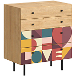 Комод с принтом на ящиках Elise Chest of Drawers варинант исполнения - 7 | Loft Concept в Волгограде