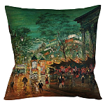 Подушка декоративная Париж ночной Impressionism in Art варинант исполнения - 1 | Loft Concept в Волгограде