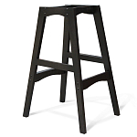 Барный стул со спинкой и подлокотниками на 4-х деревянных ножках Douglas Rhombus Бирюзовый Велюр варинант исполнения - 3 | Loft Concept в Волгограде