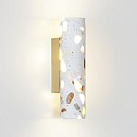 Бра с цилиндрическим белым бетонным плафоном Terrazzo Light варинант исполнения - 1 | Loft Concept в Волгограде