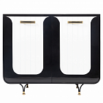 Черно-белый распашной комод Accordo варинант исполнения - 1 | Loft Concept в Волгограде