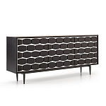 Дизайнерский комод чёрный с фактурным фасадом Billy варинант исполнения - 1 | Loft Concept в Волгограде