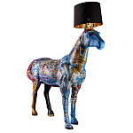 Большой Торшер Лошадь с ручной авторской росписью Feral Stallion варинант исполнения - 2 | Loft Concept в Волгограде
