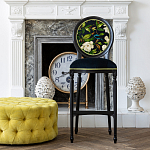 Барный стул из натурального бука с изображением птицы и цветов Blooming Birds варинант исполнения - 2 | Loft Concept в Волгограде