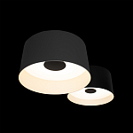 Потолочный светильник с 2-мя цилиндрическими абажурами серого и черного цвета Urban Dome варинант исполнения - 6 | Loft Concept в Волгограде