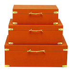 Комплект оранжевых чемоданов Golden Twigs варинант исполнения - 1 | Loft Concept в Волгограде