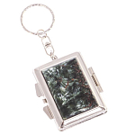 Зеркало брелок складное двухстороннее из натурального камня Серафинит Stone Mirrors варинант исполнения - 1 | Loft Concept в Волгограде