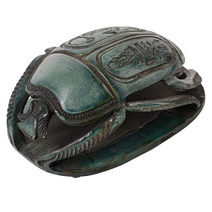 Статуэтка Скарабей Scarab Beetle dark green 2