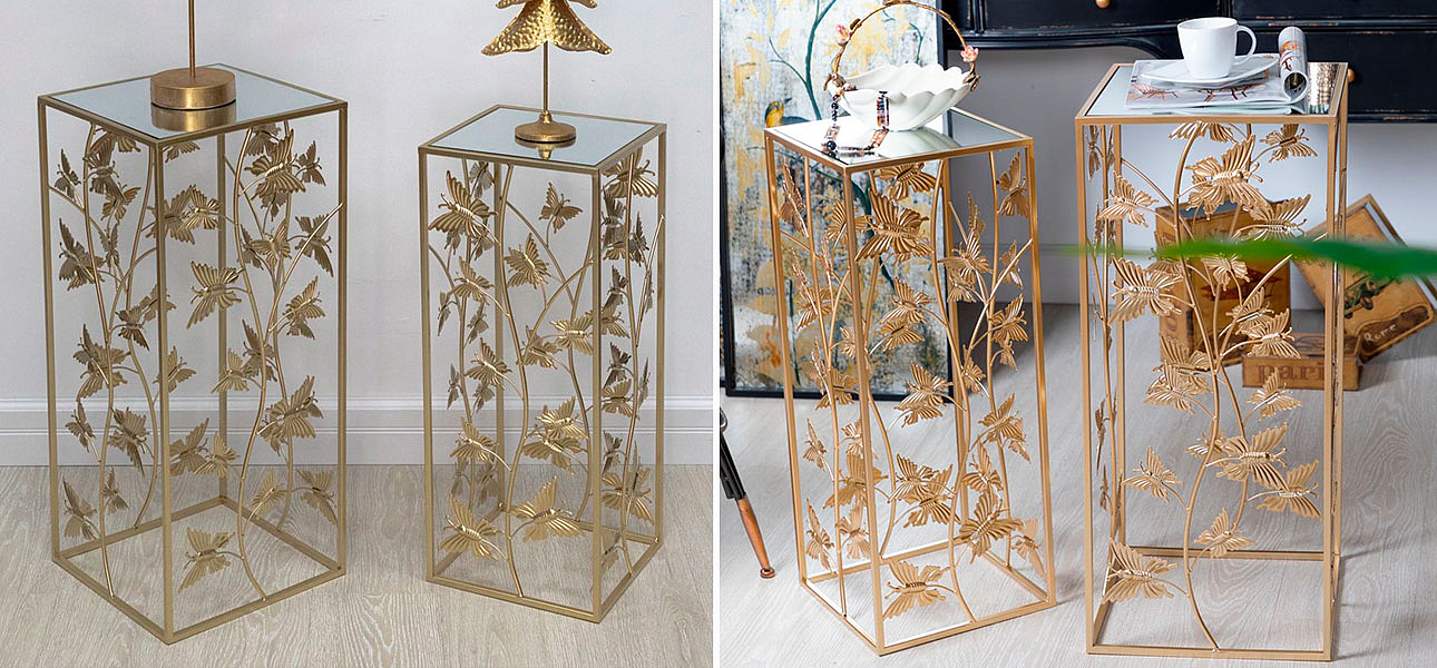 Столик на металлическом основании Golden Butterflies Столик на металлическом основании Golden Butterflies - Loft-Concept в Волгограде