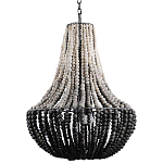 Люстра каплевидной формы украшенная круглыми бусинами Gradient Chandelier Black White варинант исполнения - 2 | Loft Concept в Волгограде