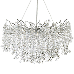 Люстра с хрустальными подвесками на металлических ветках Fairytree Light Silver Chandelier 18 варинант исполнения - 1 | Loft Concept в Волгограде
