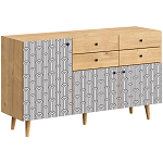 Буфет с принтом на дверцах Elise Cupboard варинант исполнения - 13 | Loft Concept в Волгограде