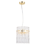 Подвесной светильник цилиндрической формы с текстурными стеклянными элементами Textured Glass Chandelier варинант исполнения - 1 | Loft Concept в Волгограде