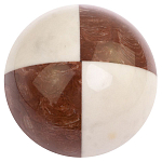 Шар декоративный из натуральных камней Лемезит и Мрамор Белый Natural Stone Spheres варинант исполнения - 3 | Loft Concept в Волгограде