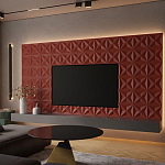 Гипсовая 3D панель с принтографией PM-11 варинант исполнения - 1 | Loft Concept в Волгограде