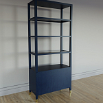 Стеллаж со стеклянными полками Elsa Dreams Blue варинант исполнения - 7 | Loft Concept в Волгограде