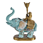 Подсвечник в виде слона из фарфора с бронзовыми элементами Elephant in the Garden of Eden варинант исполнения - 1 | Loft Concept в Волгограде