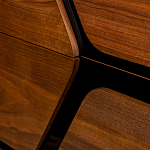 Высокий комод с узором из шпона на фасаде Sahara варинант исполнения - 5 | Loft Concept в Волгограде