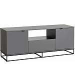 ТВ-тумба цвета графит с  2-мя дверцами и ящиком Strict Lines варинант исполнения - 1 | Loft Concept в Волгограде
