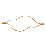 Подвесной светильник волнообразный изогнутый на двух тросах 103 см Spiral Lighting варинант исполнения - 1 | Loft Concept в Волгограде