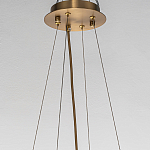 Люстра подвесная круглая с овальными подвесками из стекла дымчатого цвета Harlow Crystal Round варинант исполнения - 5 | Loft Concept в Волгограде