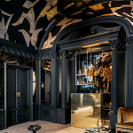 Обои ручная роспись в стиле Арт-деко Symphony Original colourway on Flint silk dupion варинант исполнения - 4 | Loft Concept в Волгограде