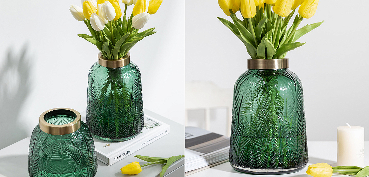 Ваза Emerald Vase Golden Throat high Ваза Emerald Vase Golden Throat high - Loft-Concept в Волгограде
