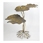 Столик приставной с тремя столешницами Тропические листья Tropical Forest gold варинант исполнения - 3 | Loft Concept в Волгограде