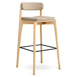 Барный стул из массива ясеня Elegant Ash Shape варинант исполнения - 3 | Loft Concept в Волгограде