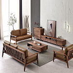 Тумба под телевизориз массива дерева TV Stand made of Walnut Wood варинант исполнения - 4 | Loft Concept в Волгограде