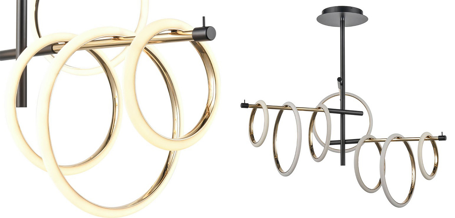 Люстра Jessenia Rings Chandelier 7 Люстра Jessenia Rings Chandelier 7 - Loft-Concept в Волгограде