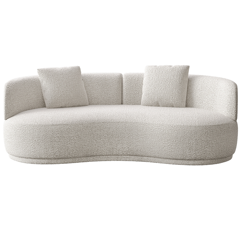 Двухместный диван Calypso Молочный в Волгограде | Loft Concept 