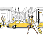 Megan Hess. New york: through a fashion eye варинант исполнения - 2 | Loft Concept в Волгограде